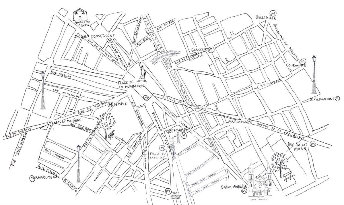 Le Petit Oberkampf Hôtel & Spa - Plan